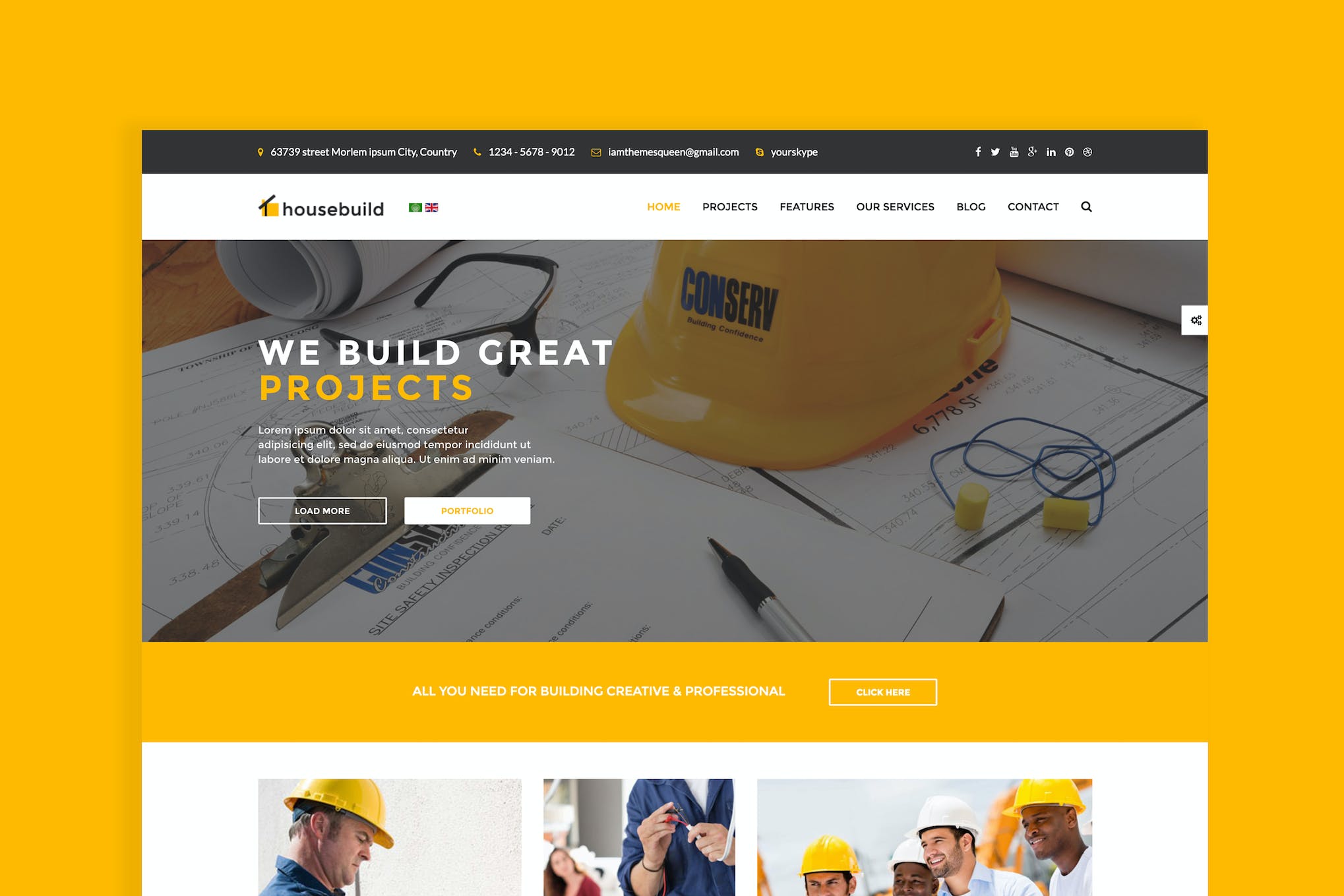 Housebuild- Joomla Construction Business Theme