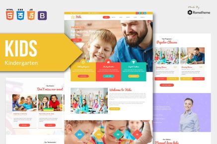 KIDS - Kindergarten and Child HTML Template RS
