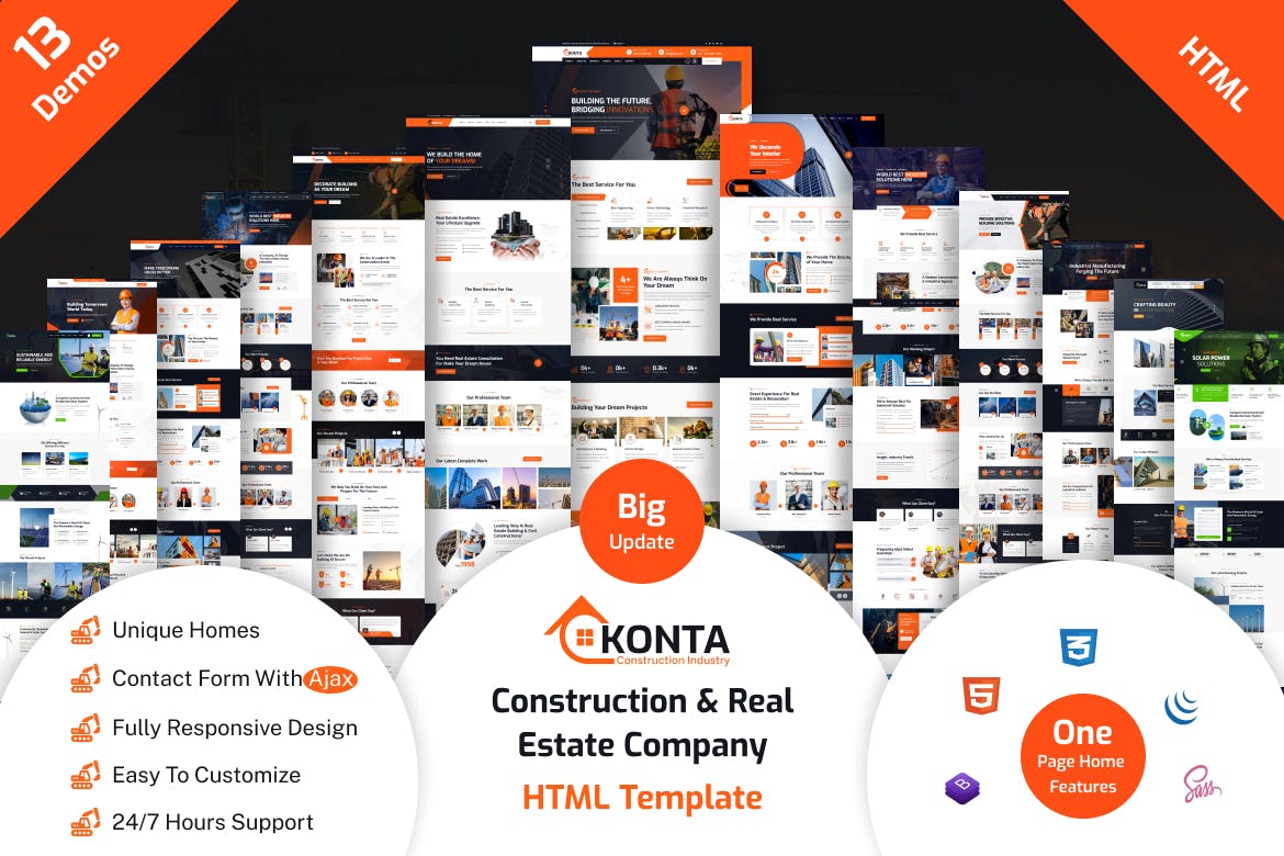 Konta - Construction & Real Estate Company HTML Te