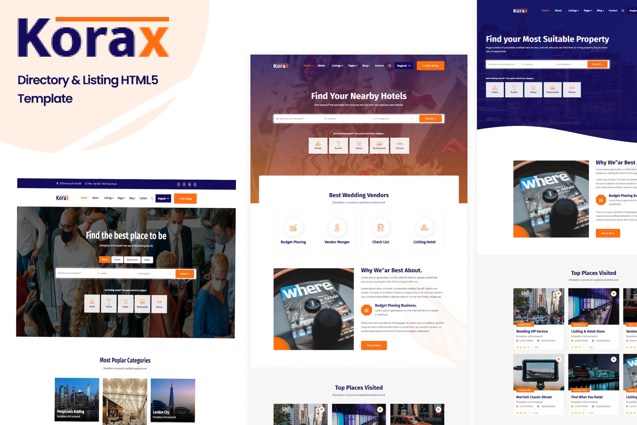 Korax- Directory & Listing HTML Template