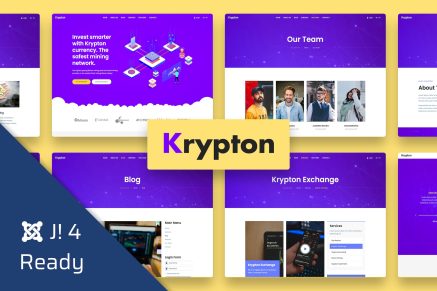 Krypton- Bitcoin Currency Joomla Template