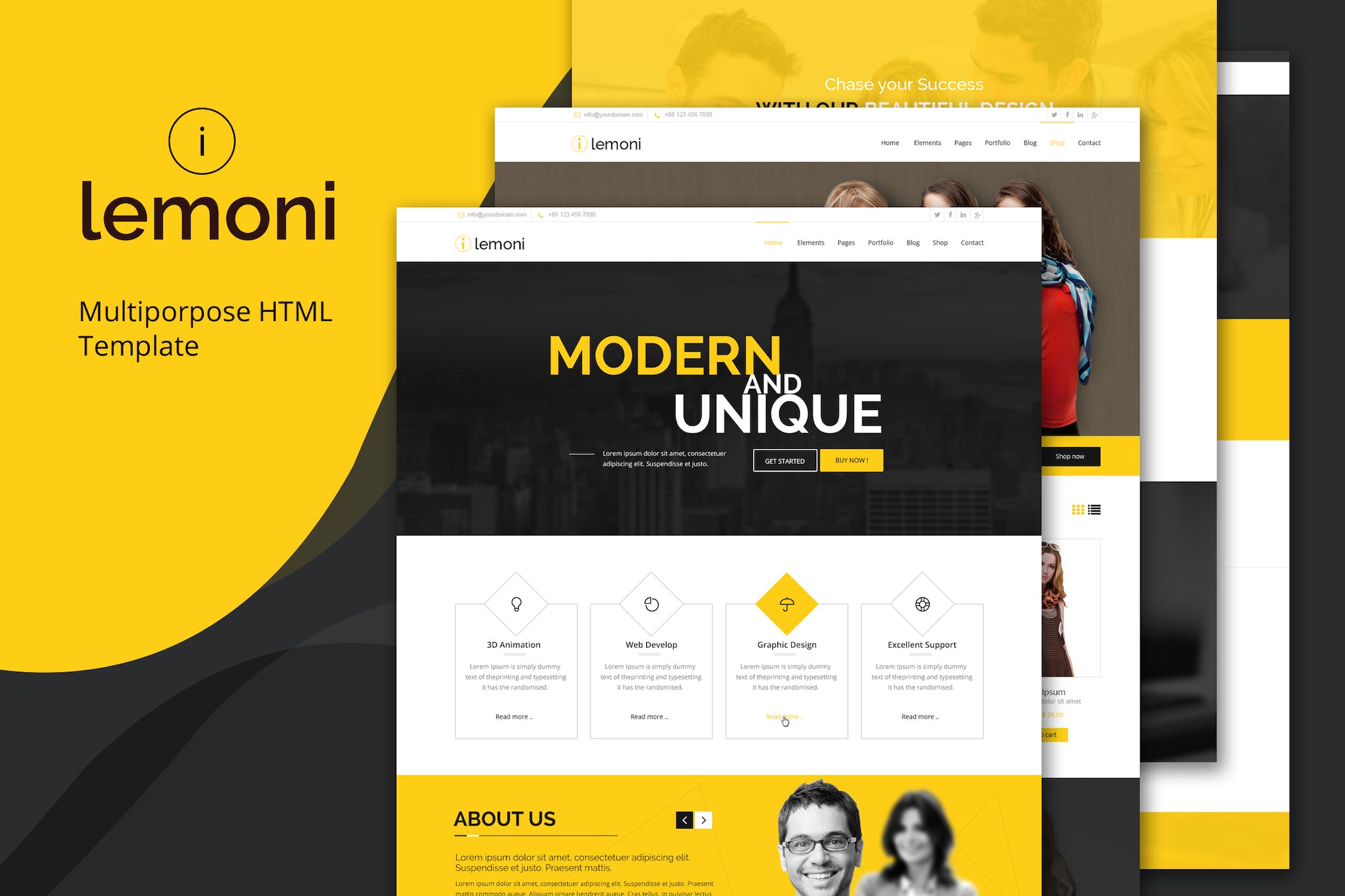 Lemoni - Multipurpose HTML Template