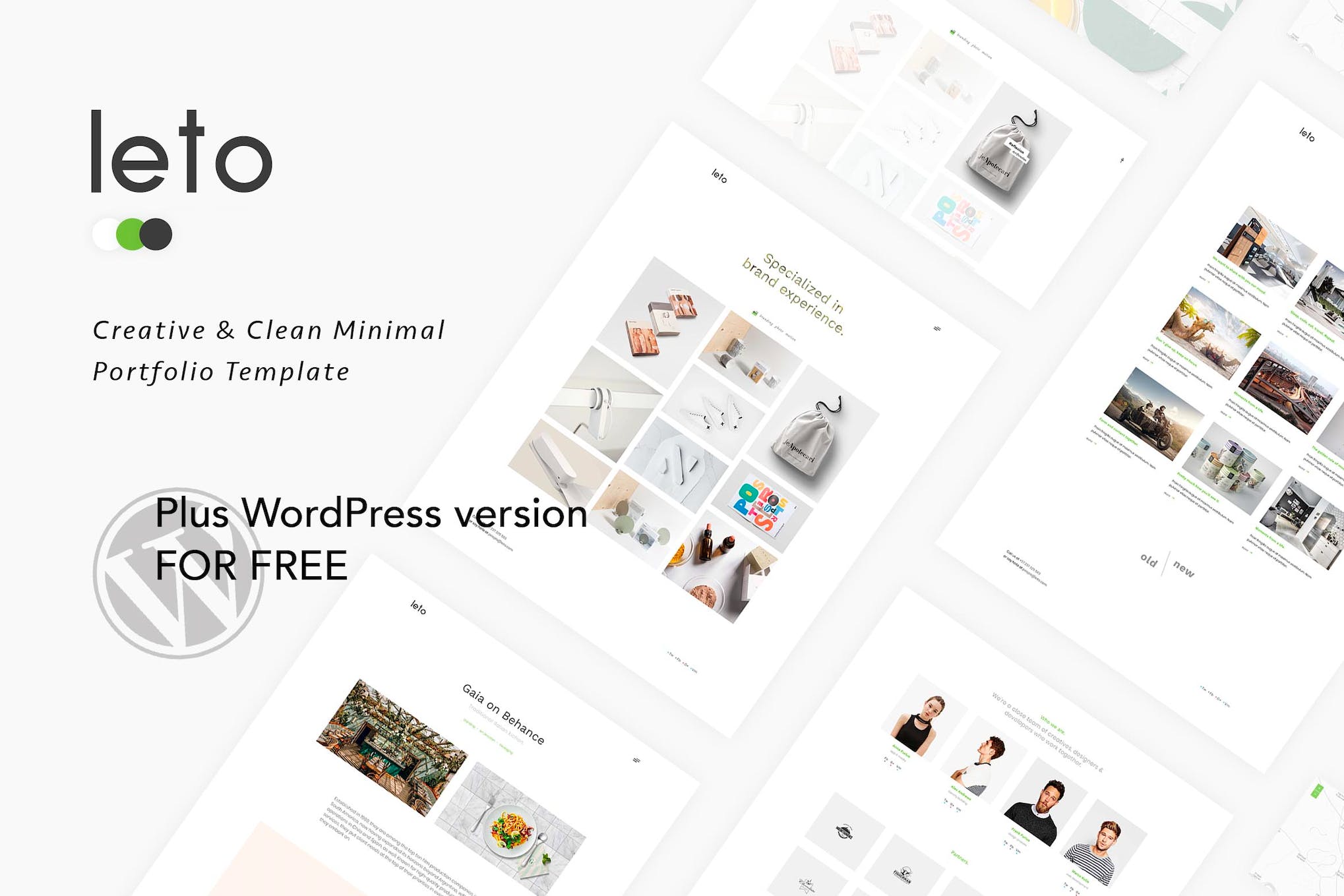 Leto - Creative Minimal Portfolio Template