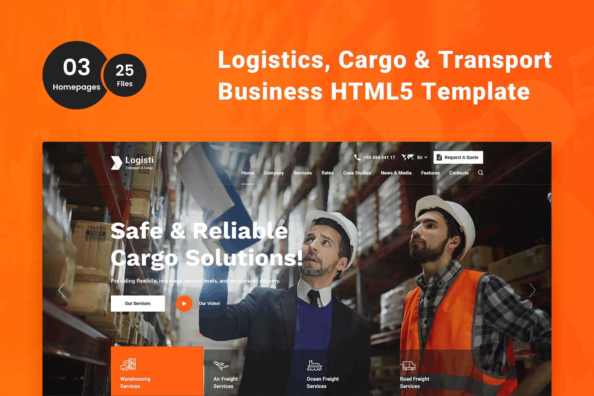 Logisti - Logistics & Transport HTML Template