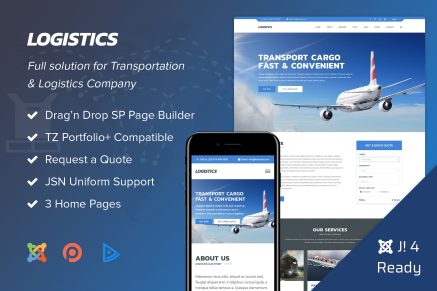 Logistics- Transportation Joomla Template