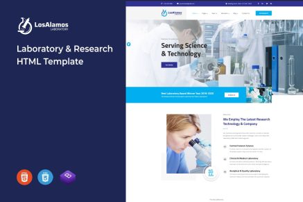 Losalamos - Laboratory & Research HTML Template