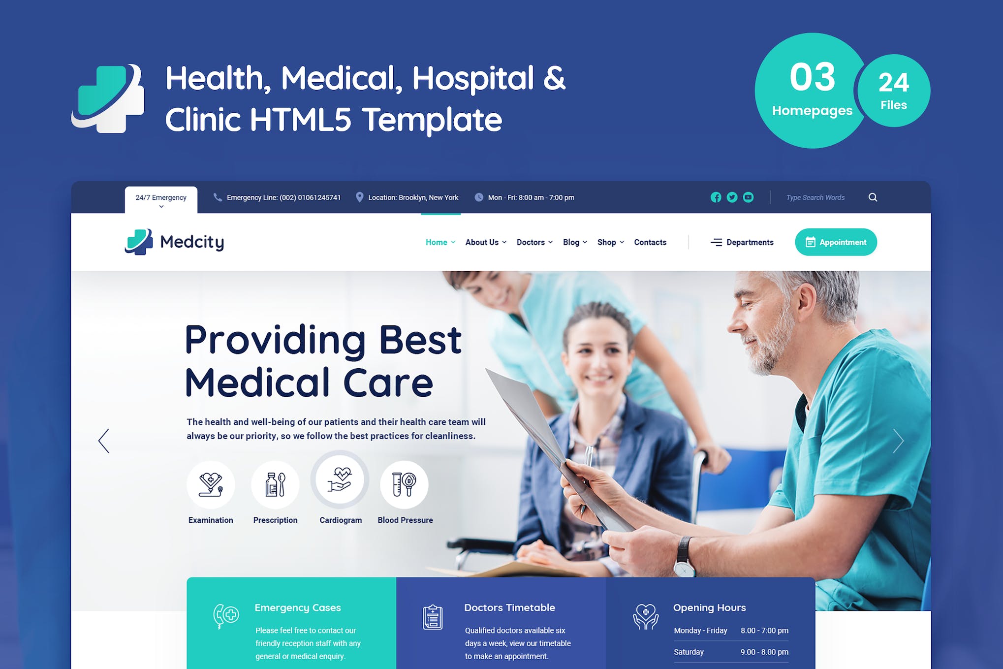 Medcity - Health & Medical HTML Template