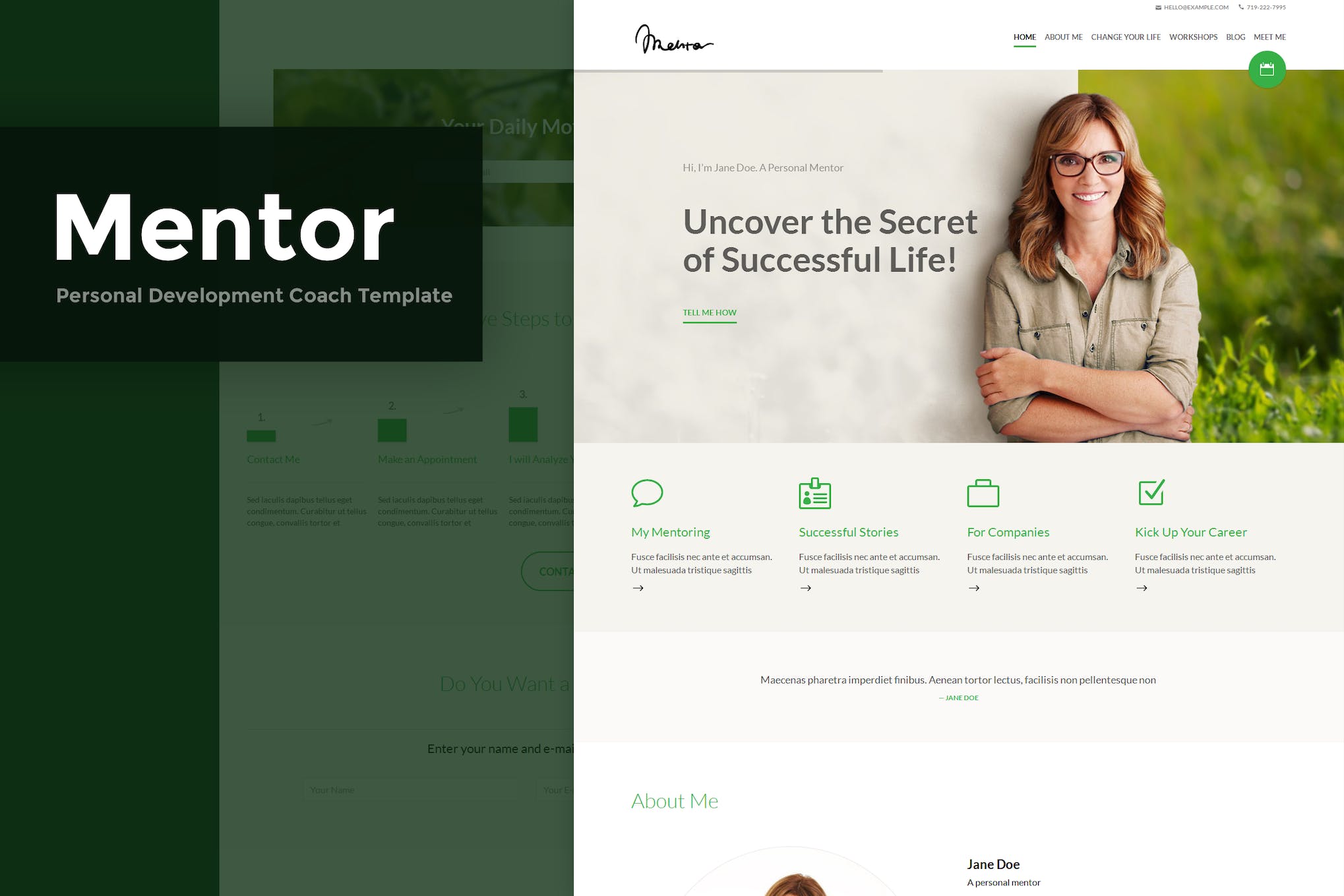 Mentor - Personal Development Coach HTML Template