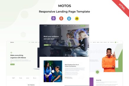 Motos - Responsive Bootstrap Landing Template