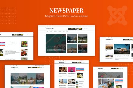 Newspaper- Magazine, News Joomla Template
