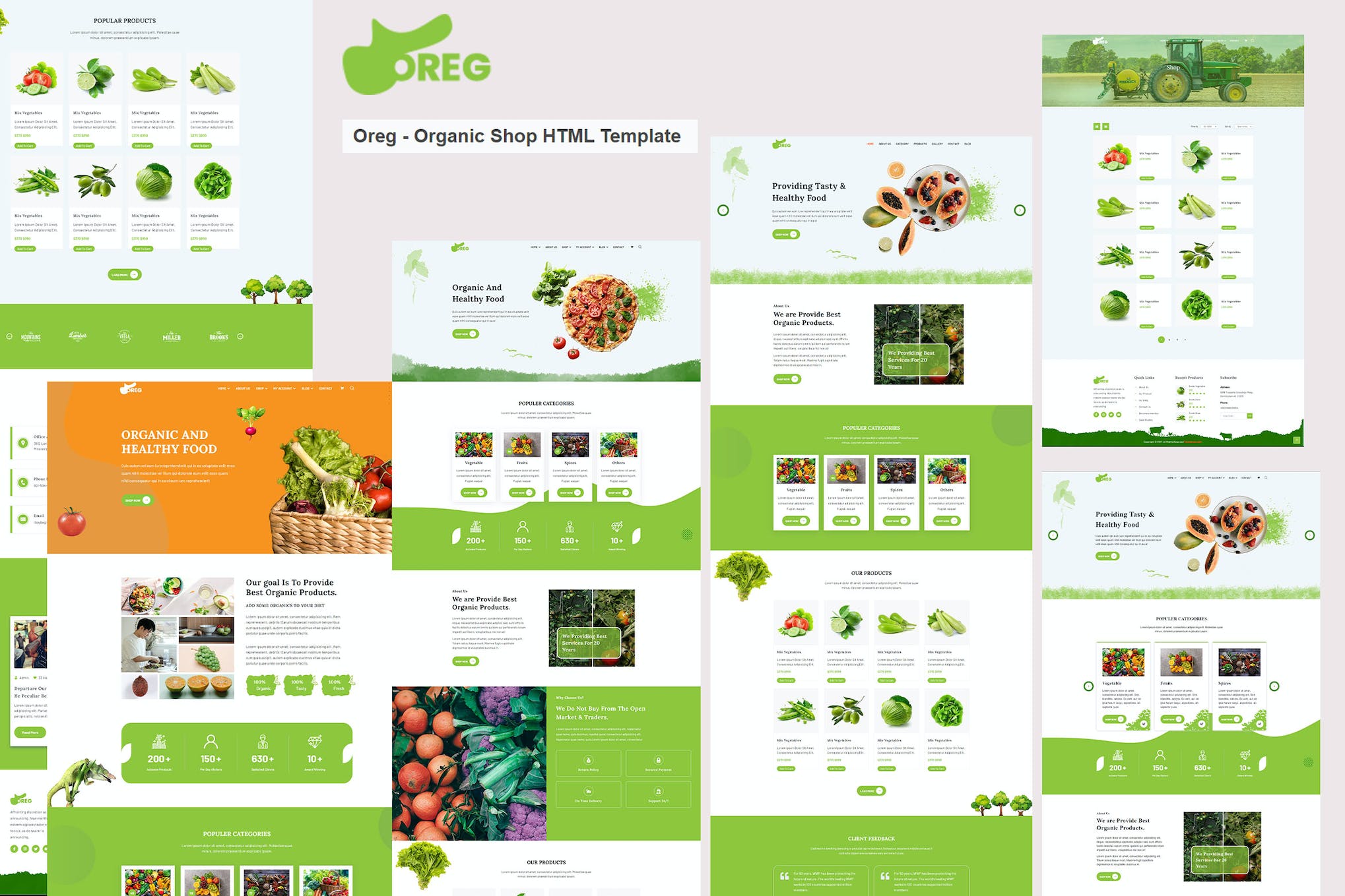 Oreg - Organic Shop HTML Template