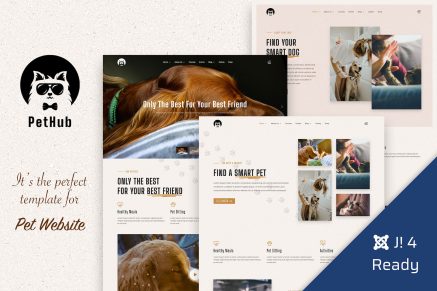 PetHub, Pet Care and Veterinary Joomla Template