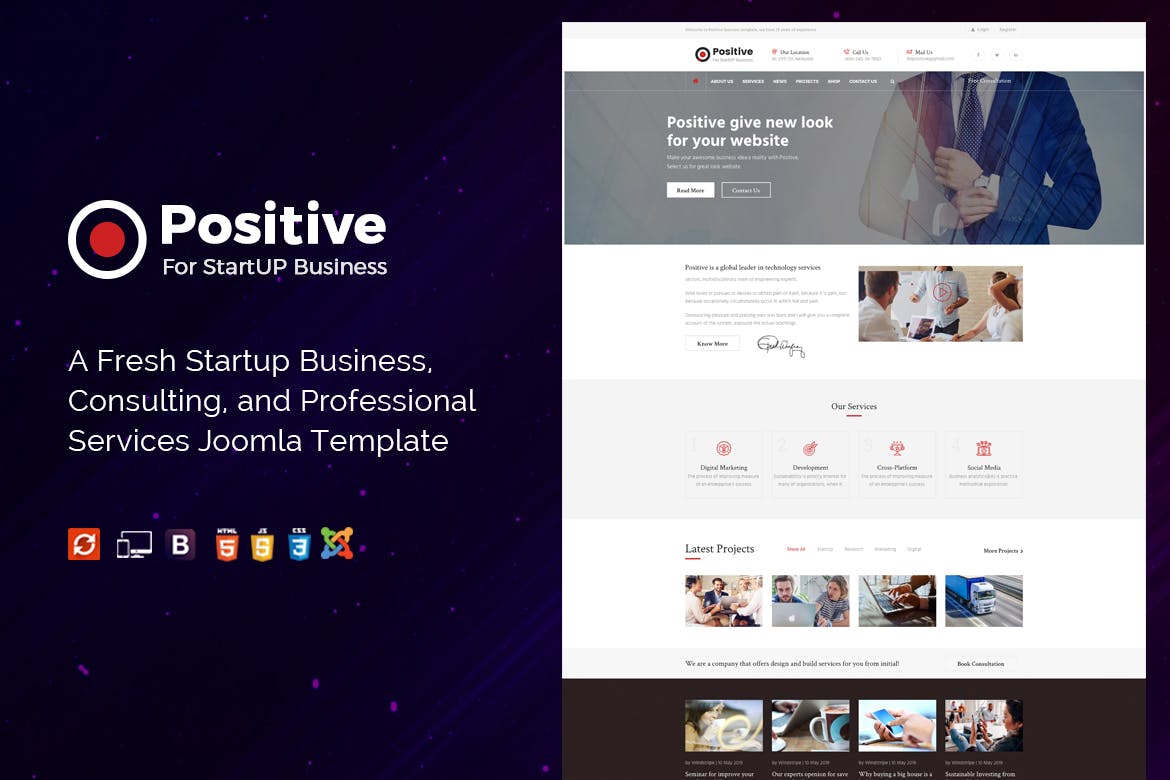 Positive- Startup Business Joomla Template