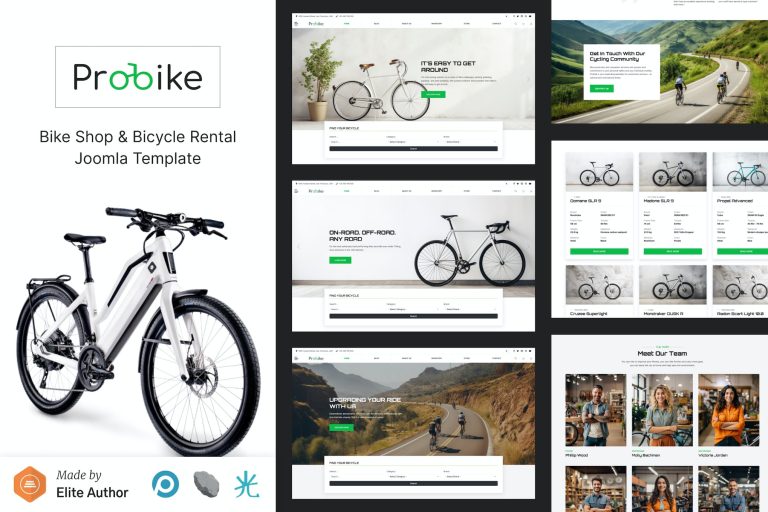 ProBike – Bike Shop, Bike Rental Joomla Template
