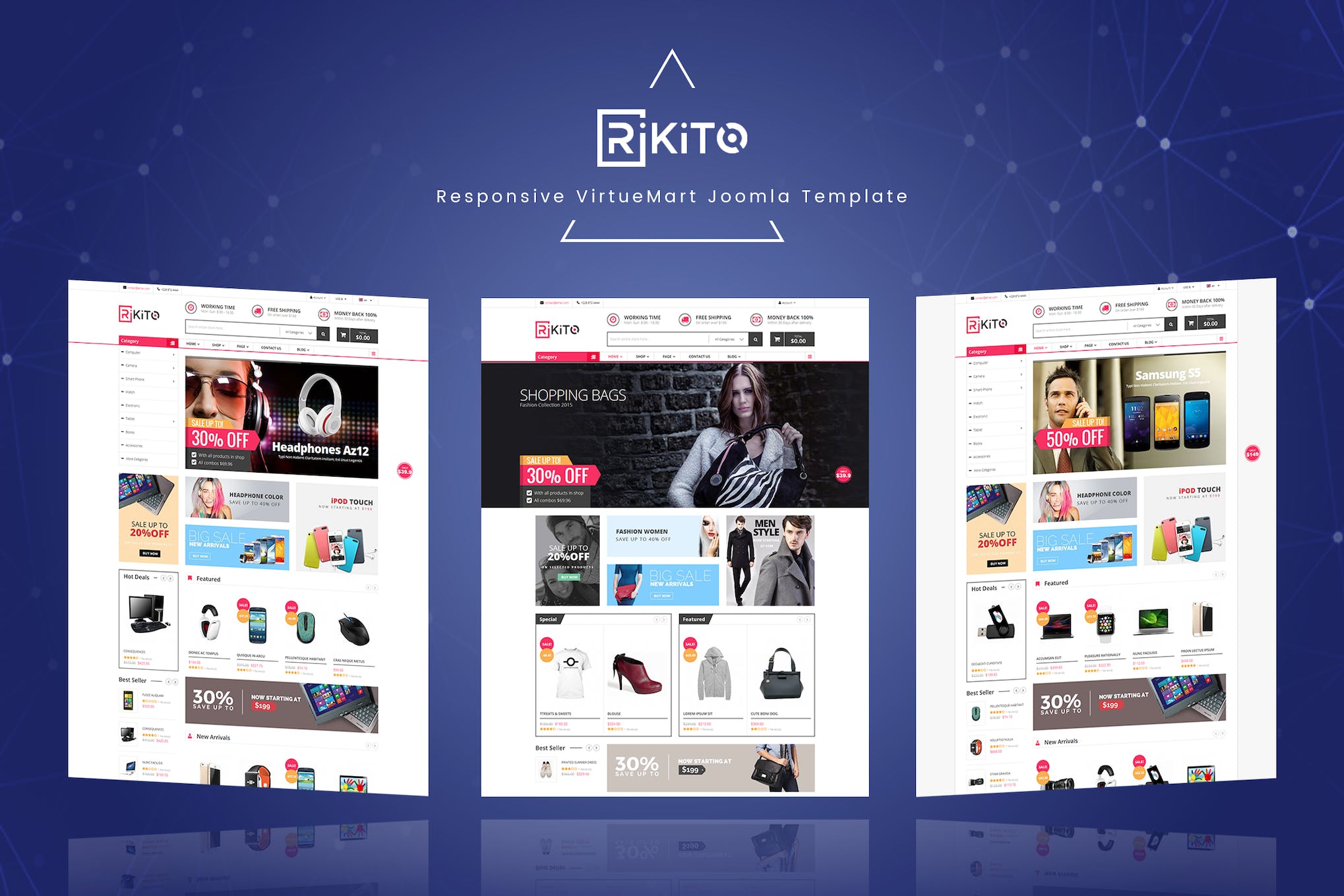 Rikito- Responsive VirtueMart Joomla Template