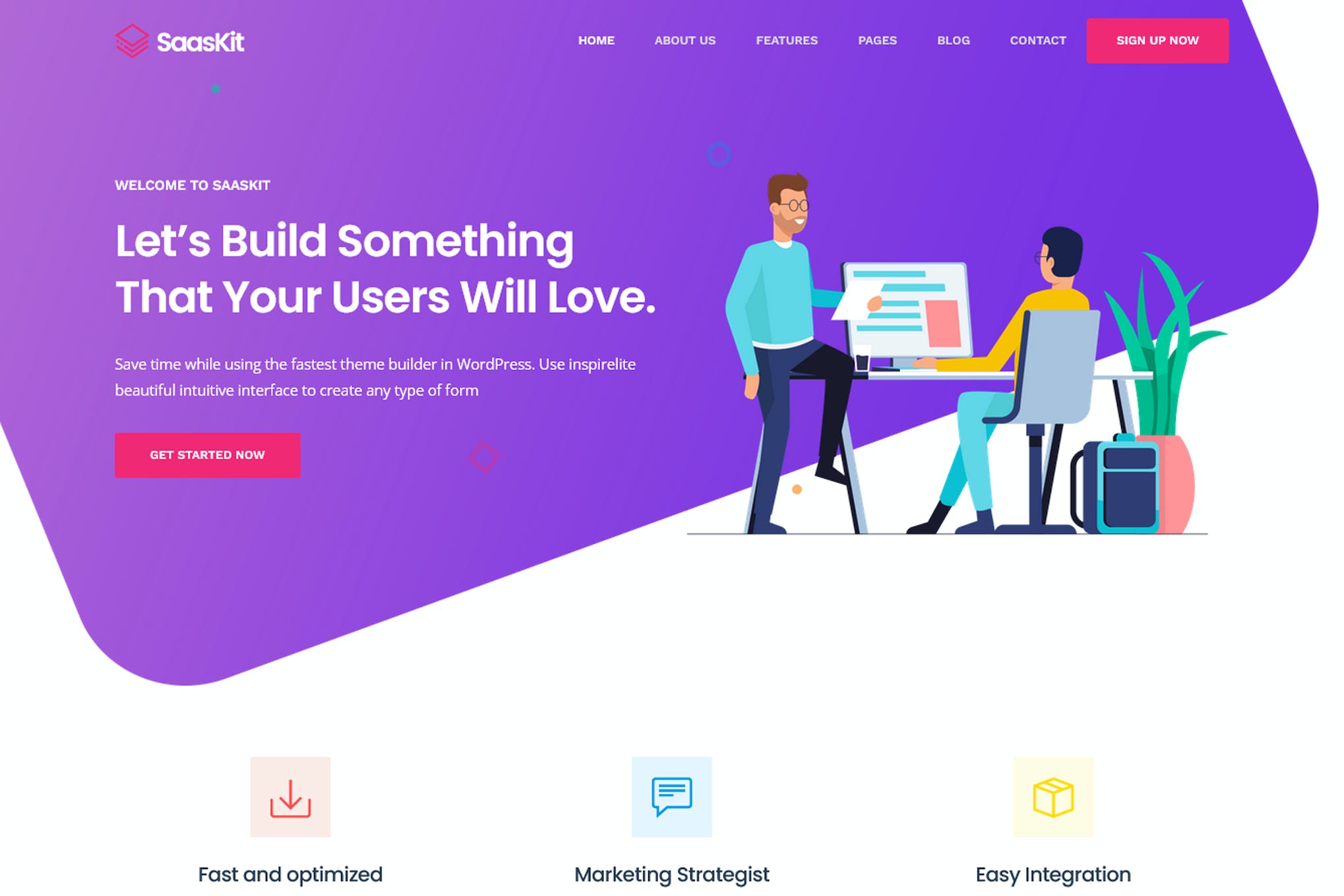 SaasKit - Saas Startup HTML Template