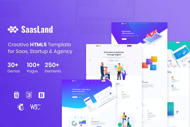 Saasland – MultiPurpose Theme for Startup