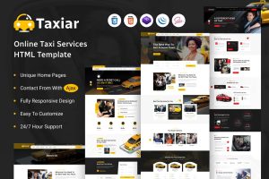 Taxiar – Online Taxi Service HTML Template