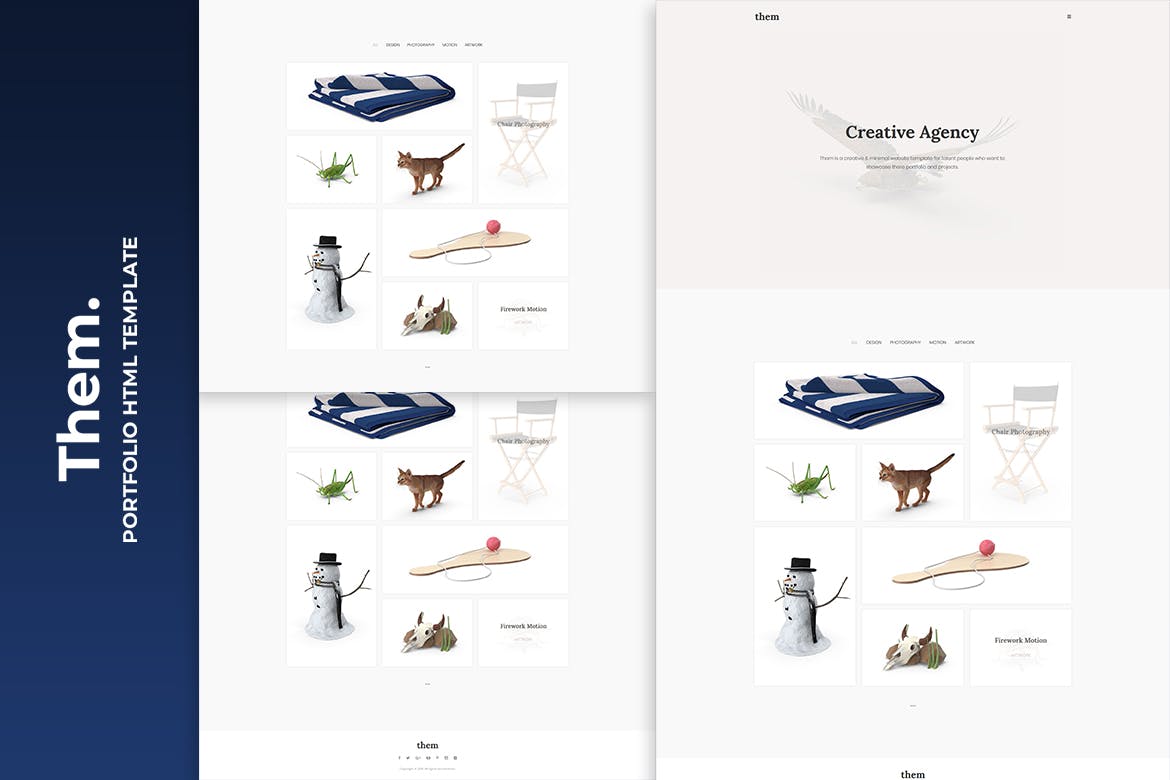 Them - Minimal and Creative Portfolio HTML Templat