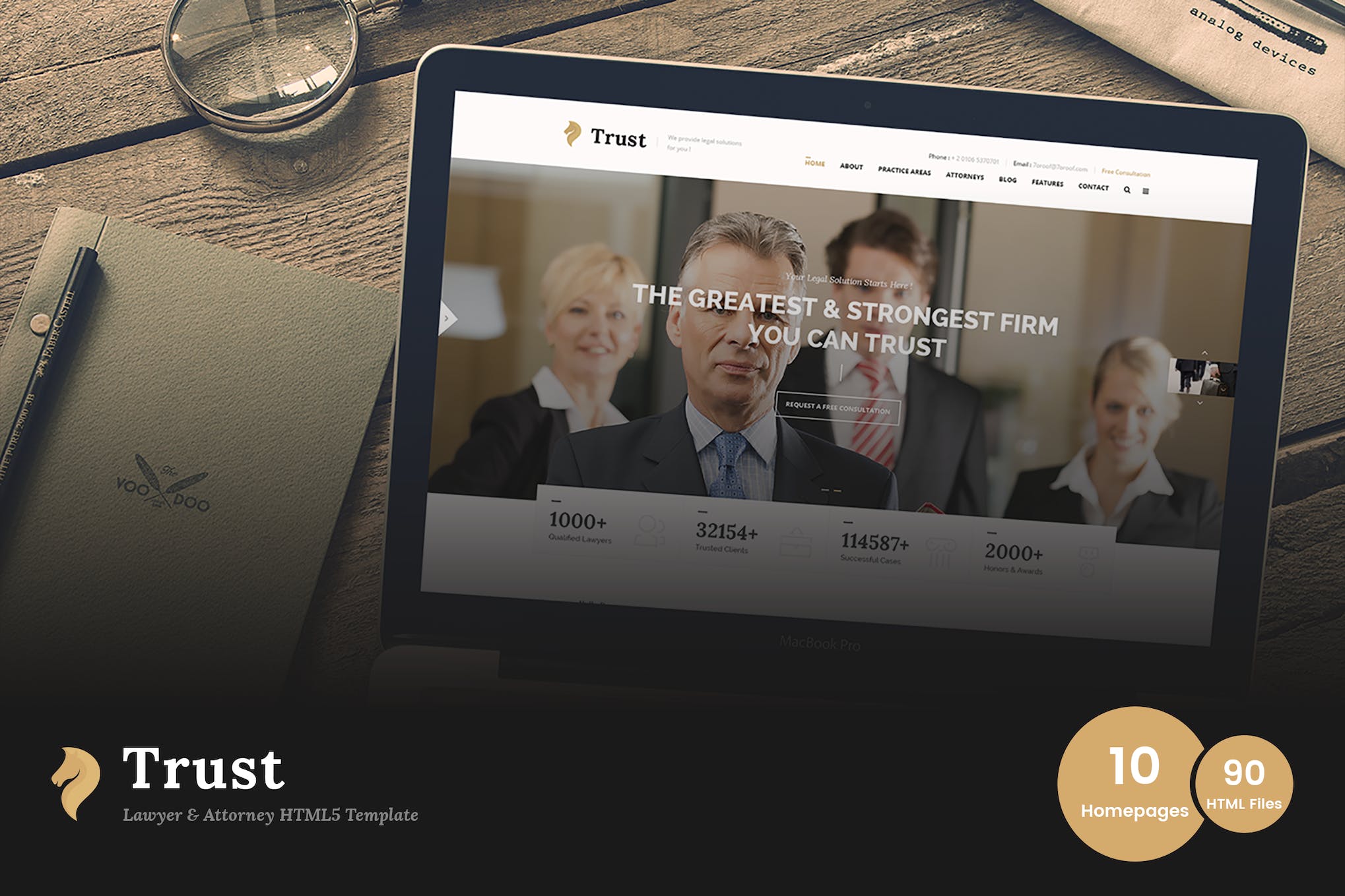 Trust - Lawyer & Attorney Business HTML Template