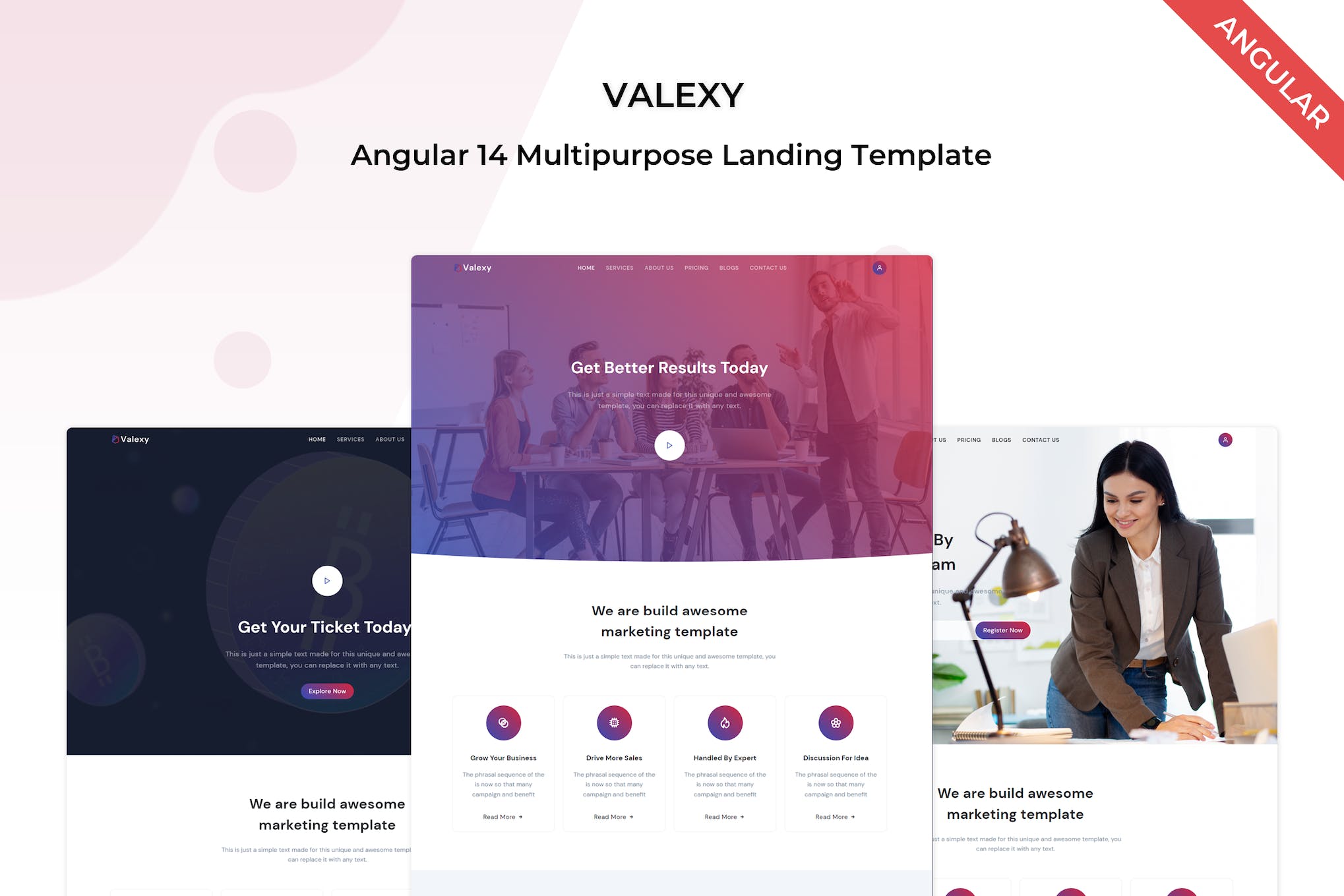 Valexy - Angular Landing Template