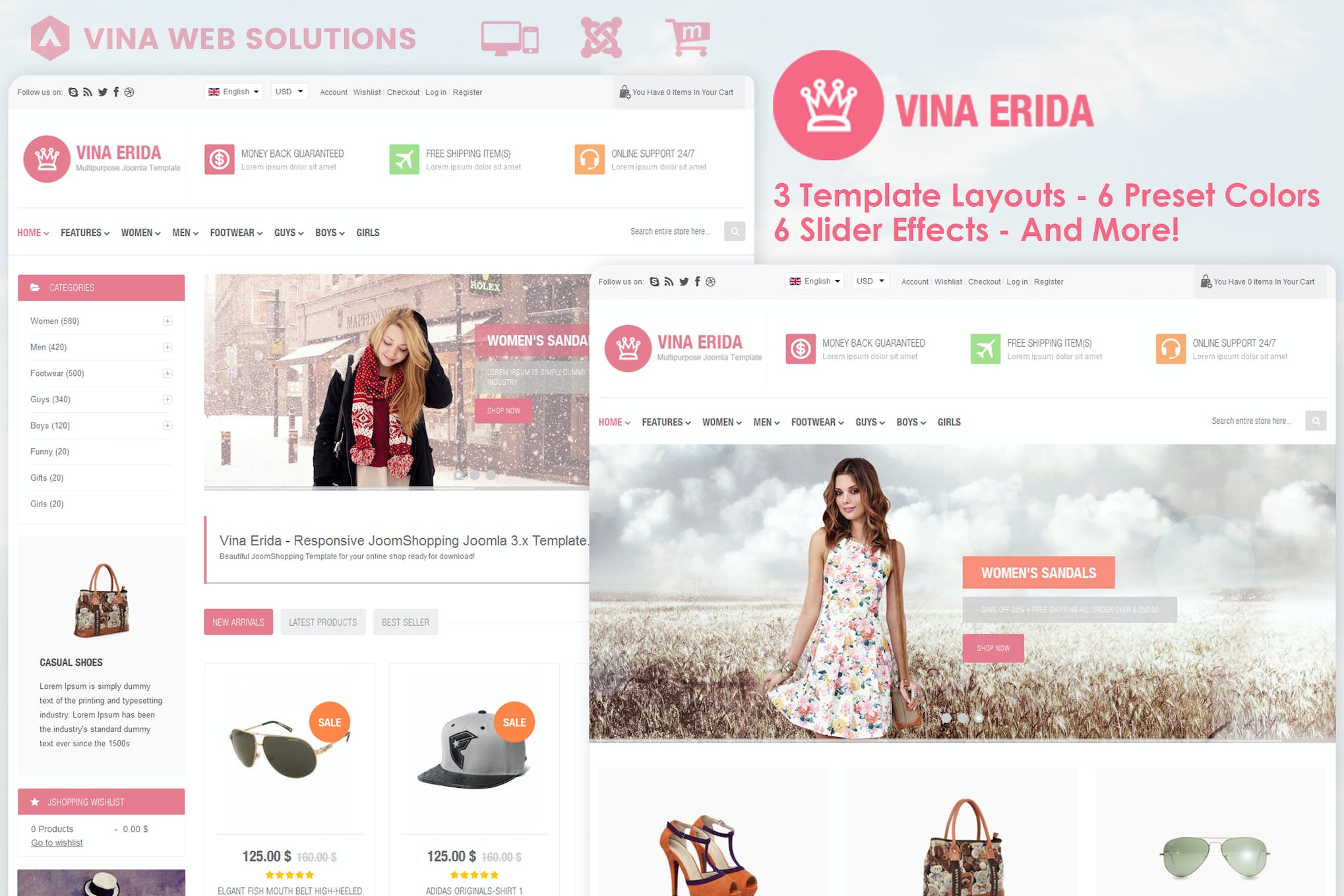 Vina Erida- Multipurpose Joomla x Template