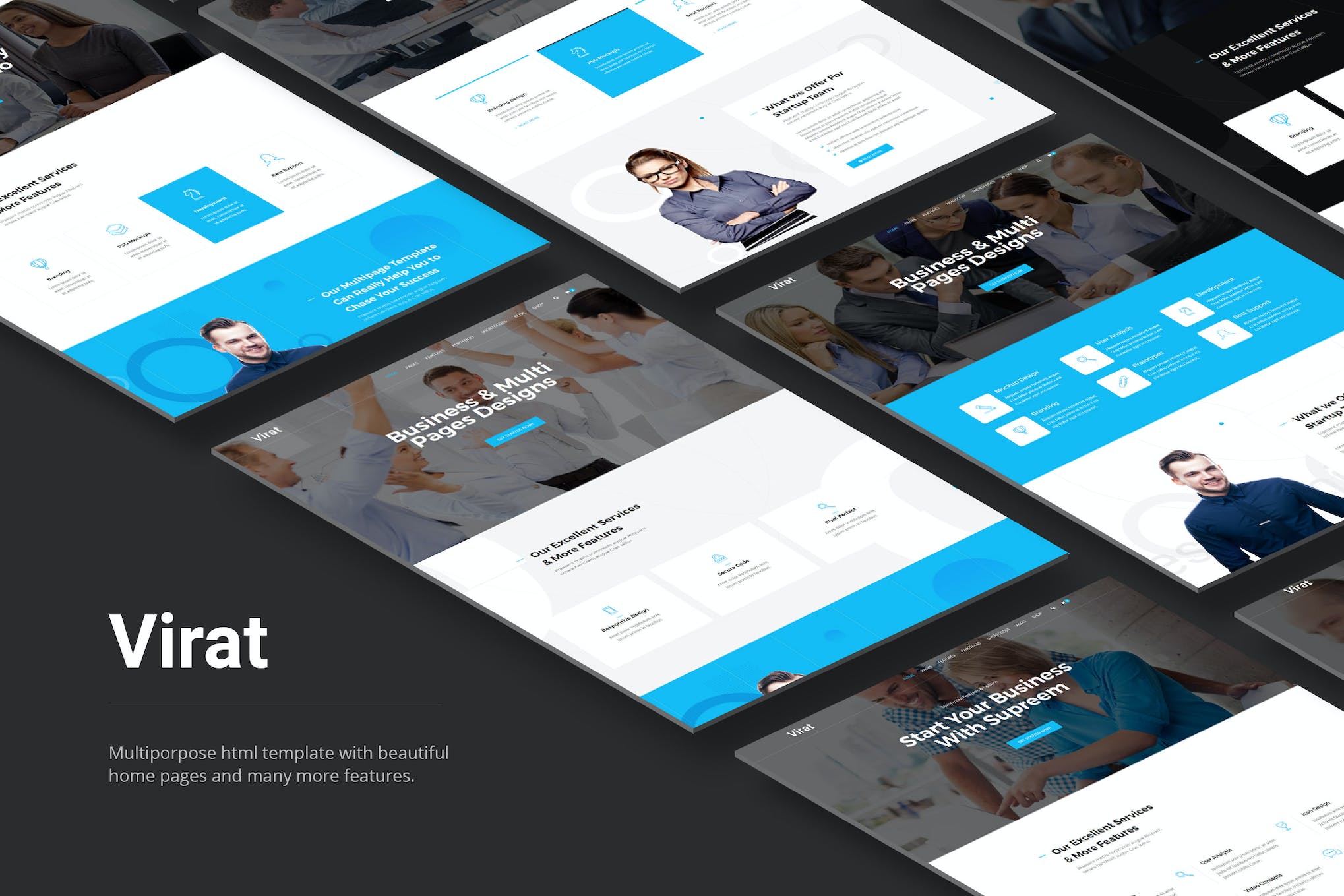 Virat- Responsive Multipurpose HTML Template