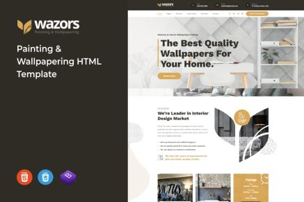 Wazors - Painting & Wallpapering HTML Template
