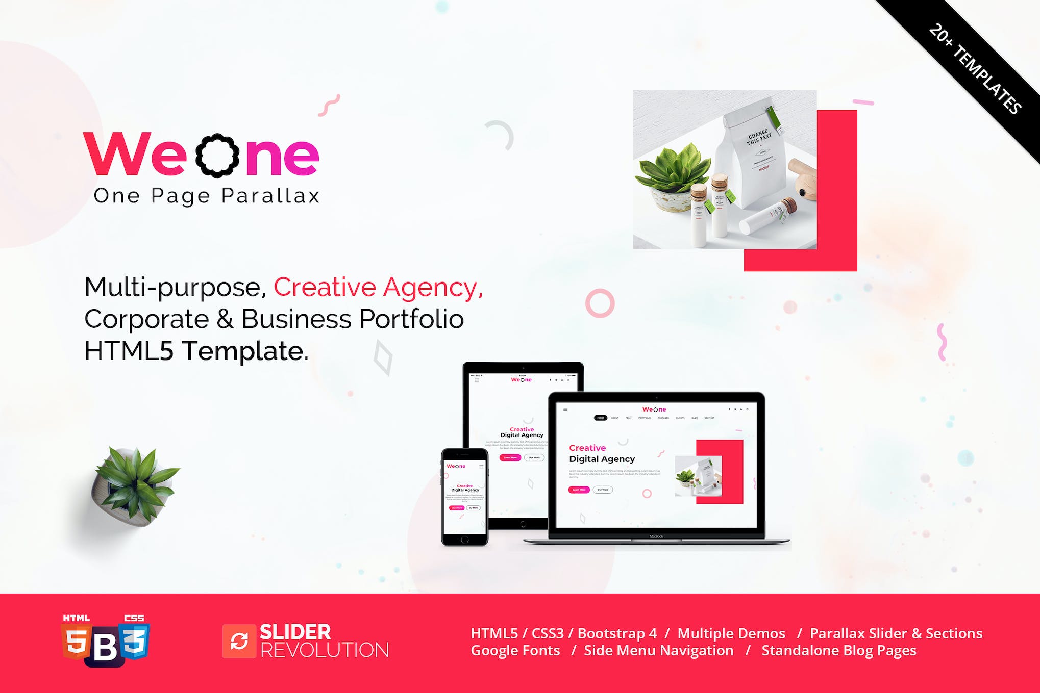 Weone - One Page Parallax HTML