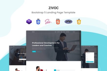 Zivoc - Bootstrap Landing Page Template