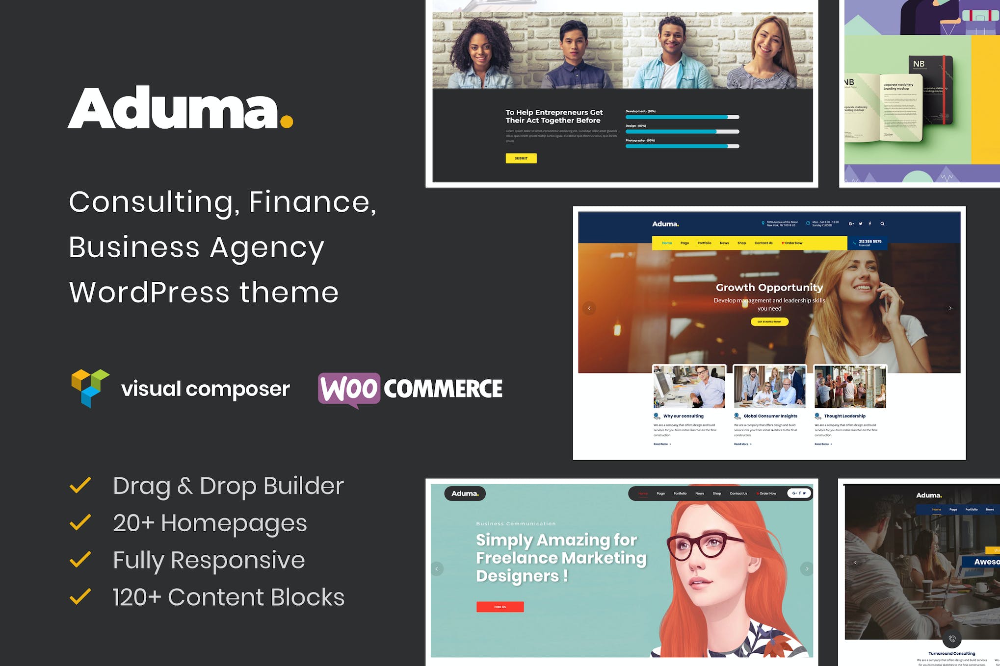Aduma- Consulting, Finance, Business 1.4 WordPress Theme