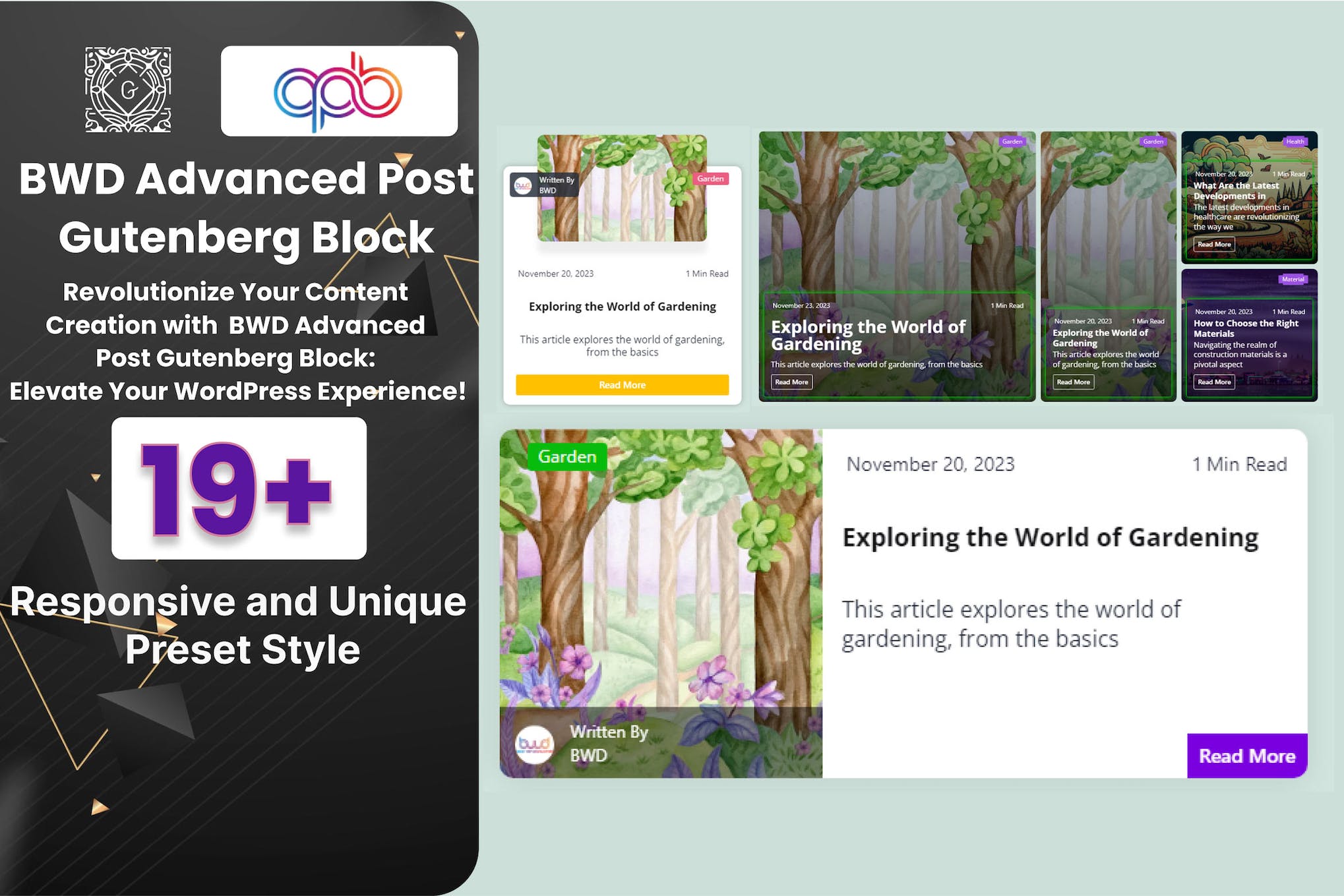 Advanced Blog Post Block Plugin For Gutenberg 1.0.0