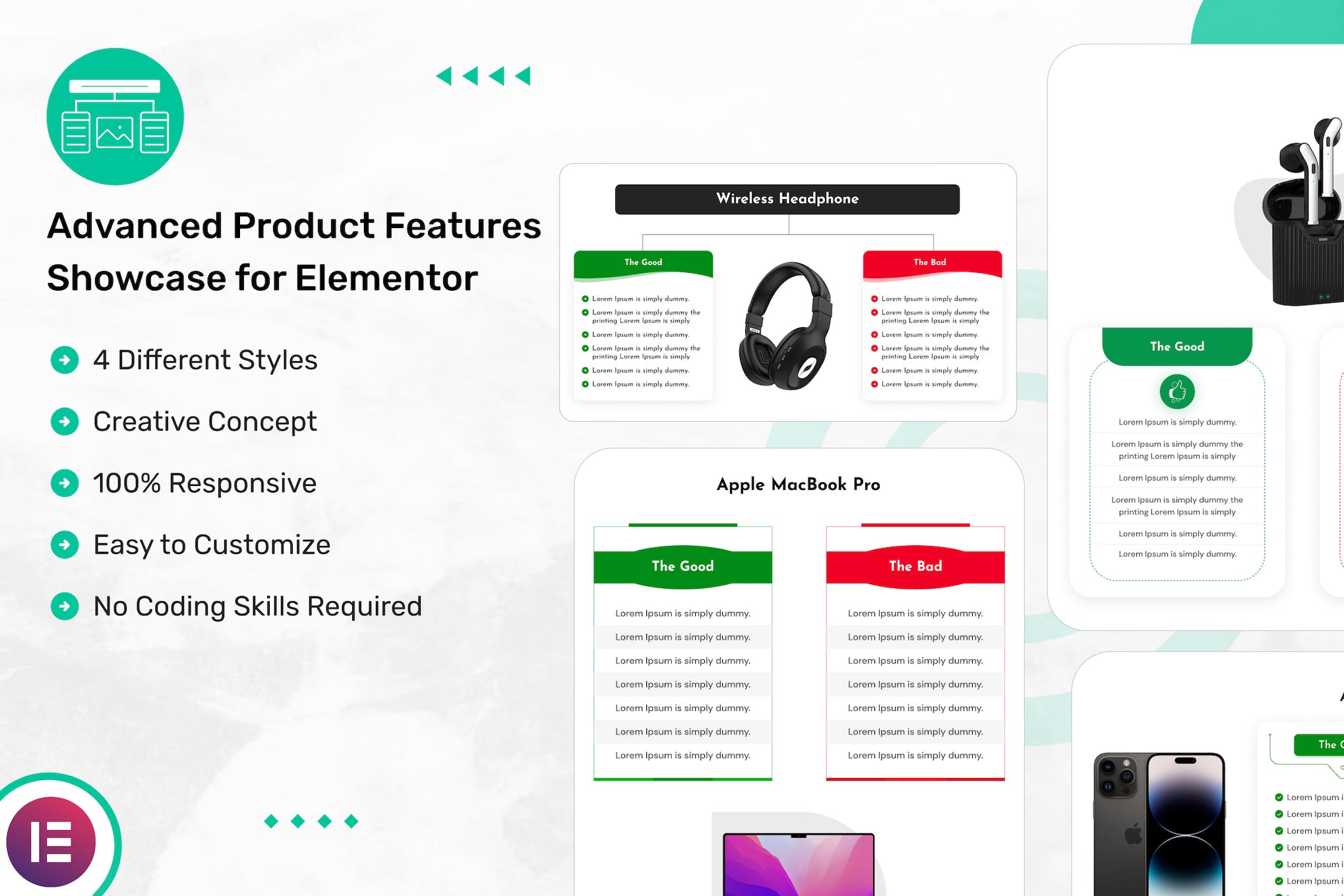 Advanced Product Features Showcase for Elementor 1.0.3