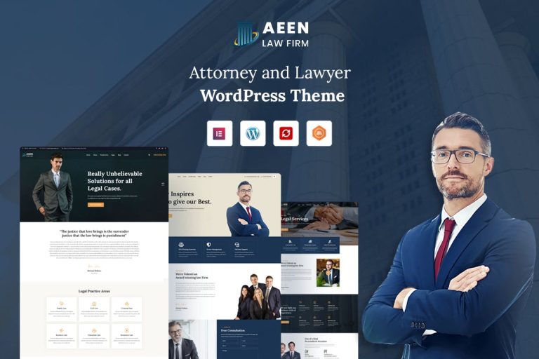Aeen – Attorney and Lawyer WordPress Theme