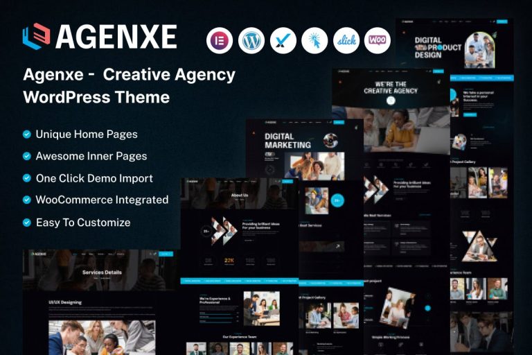 Agenxe – Creative Agency HTML Template