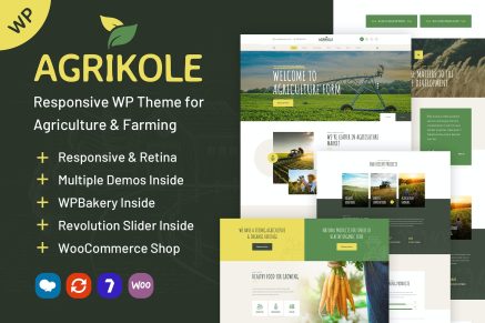 Agrikole for Agriculture Farms 1.27 WordPress Theme