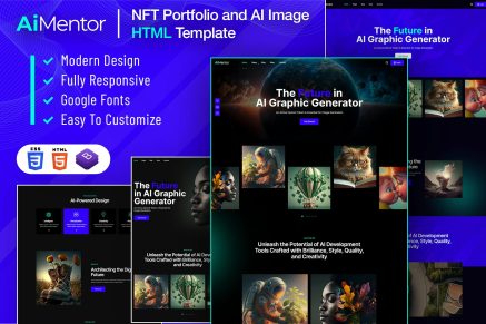 AI Mentor - AI Image Generator HTML Template