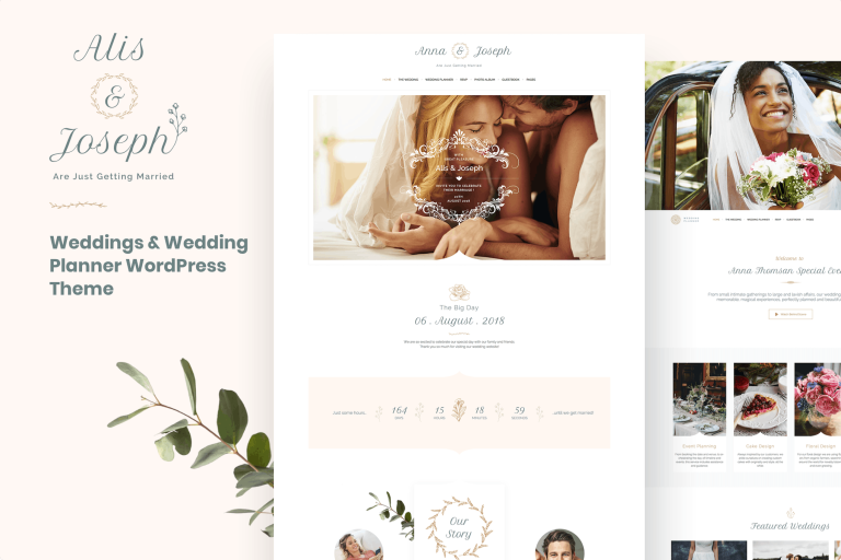 Alis – Wedding Planner WordPress Theme
