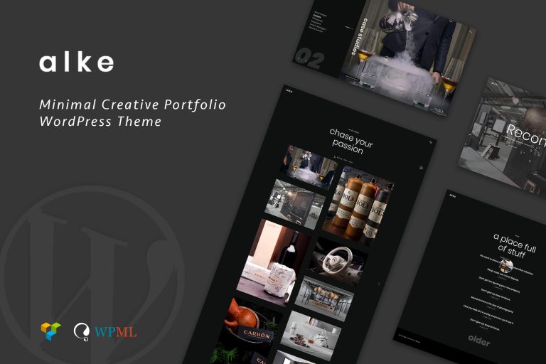 Alke – Minimal Creative Portfolio Template