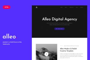 Alleo – Agency and Portfolio HTML Template