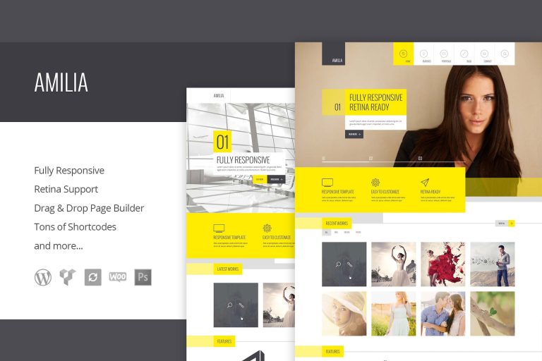 Amilia – Multipurpose One & Multi Page WP Theme
