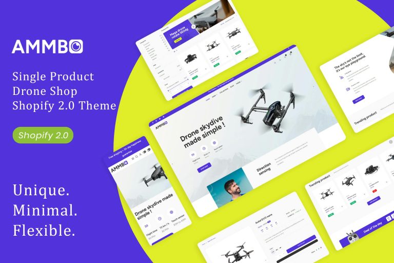 Ammbo – Single Product Drone Shop Shopify Theme