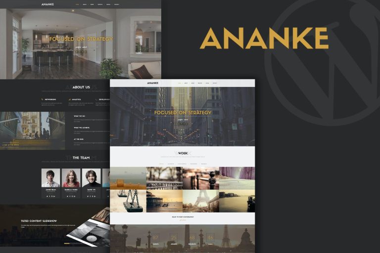 Ananke – One Page Parallax WordPress Theme
