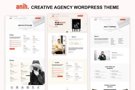 Anih - Creative Agency 1.0 WordPress Theme