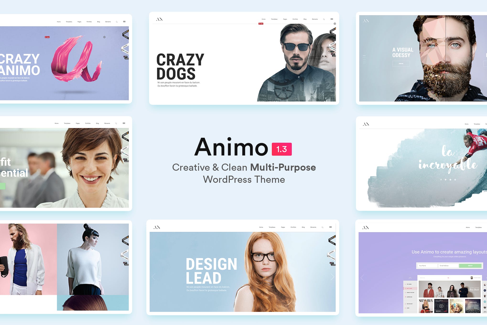 Animo- Creative & Clean Multi-Purpose T 1.3 WordPress Theme