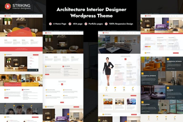 Striking – Architecture Interior Designer WordPress Theme