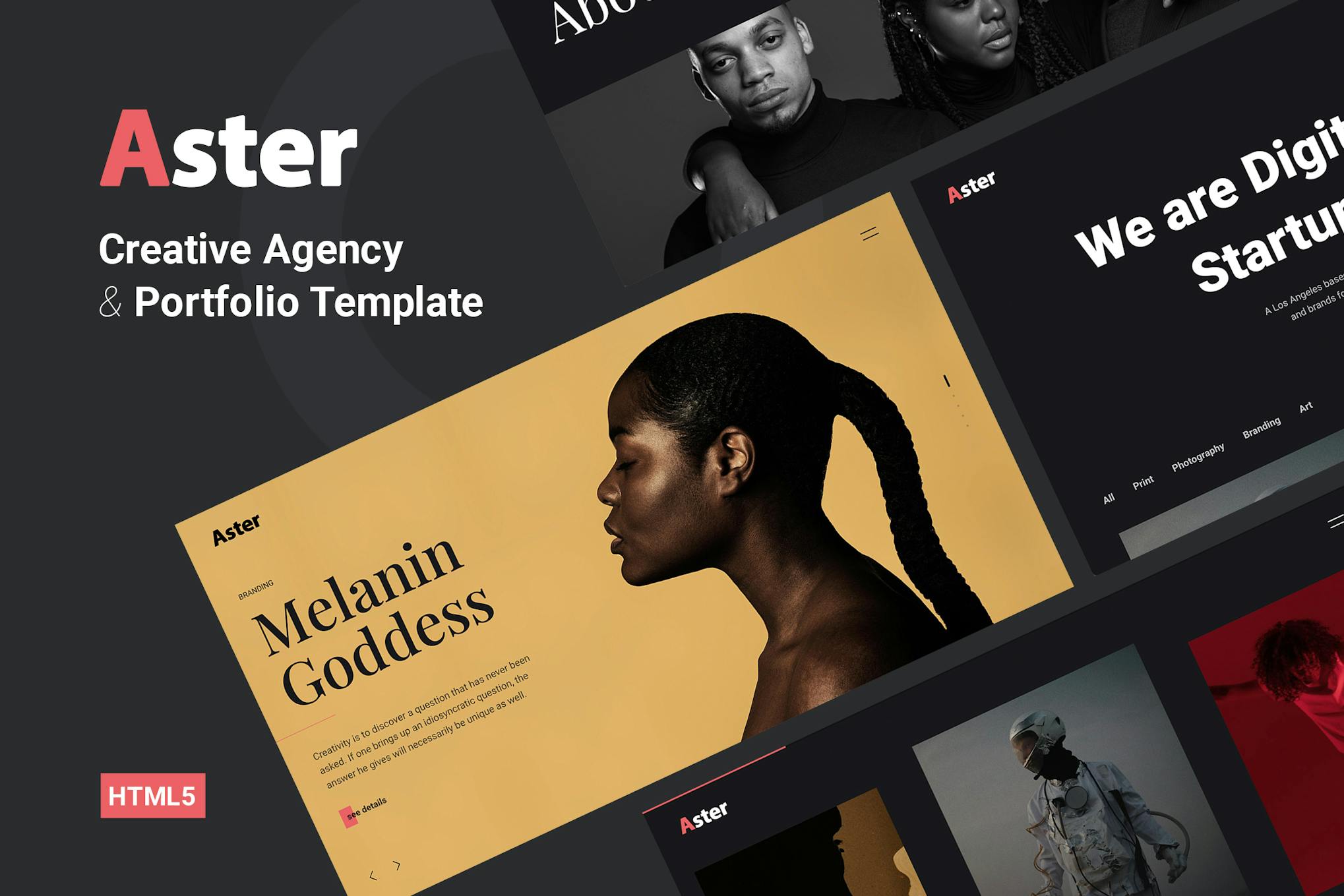 Aster - Creative Portfolio Agency Template
