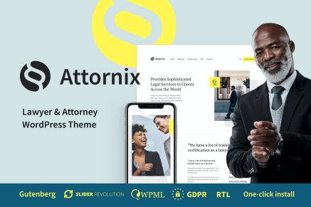 Attornix- Lawyer 1.1.3 WordPress Theme