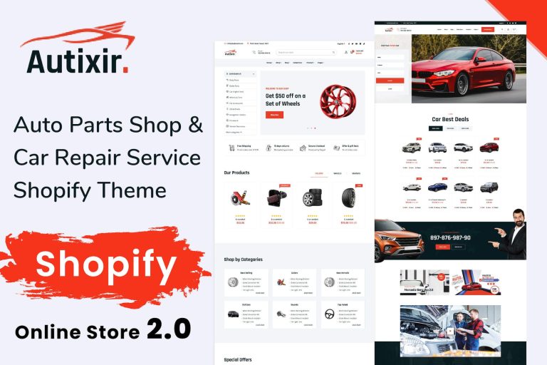 Autixir – Auto Parts Shop Shopify Theme OS