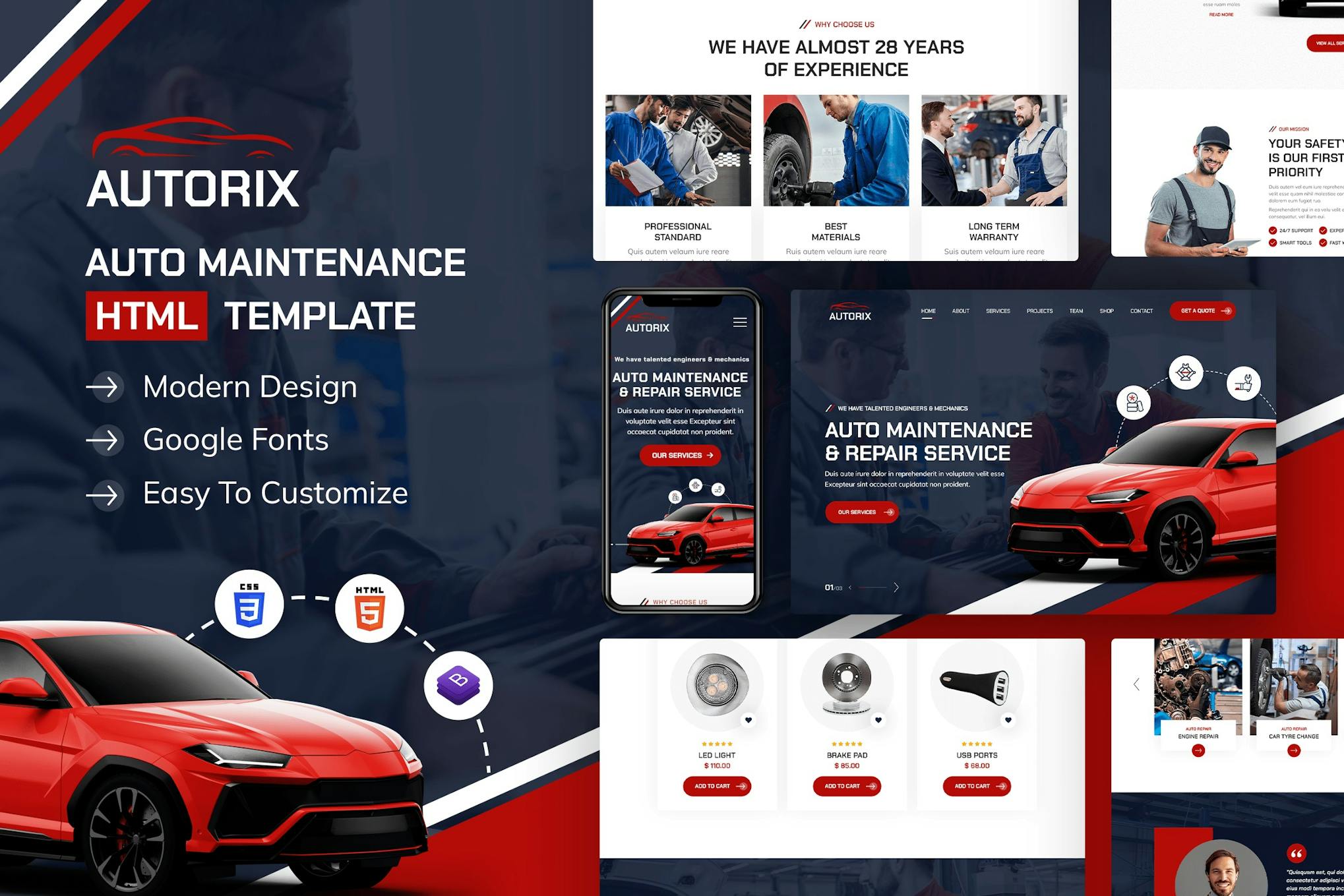 Autorix - Auto Maintenance HTML Template